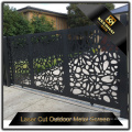 Laser Cut Perforated Metal Sliding Garden Gate